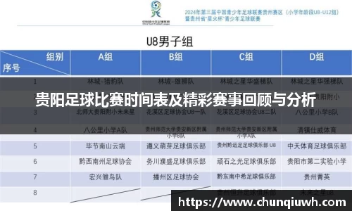 贵阳足球比赛时间表及精彩赛事回顾与分析
